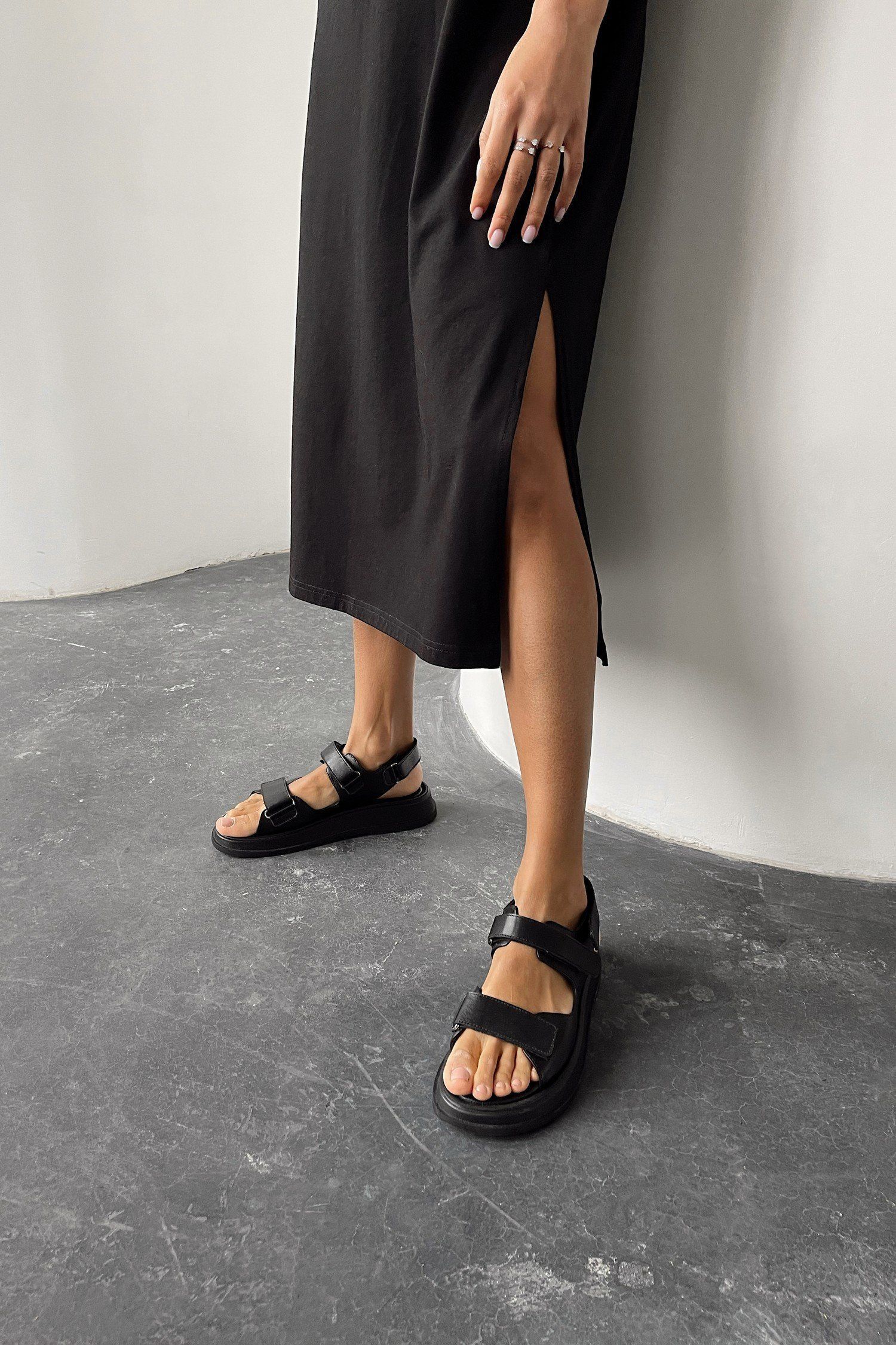 Платье-футболка черное - THE LACE Фото 81036 Платье-футболка черное - THE LACE Фото 81036