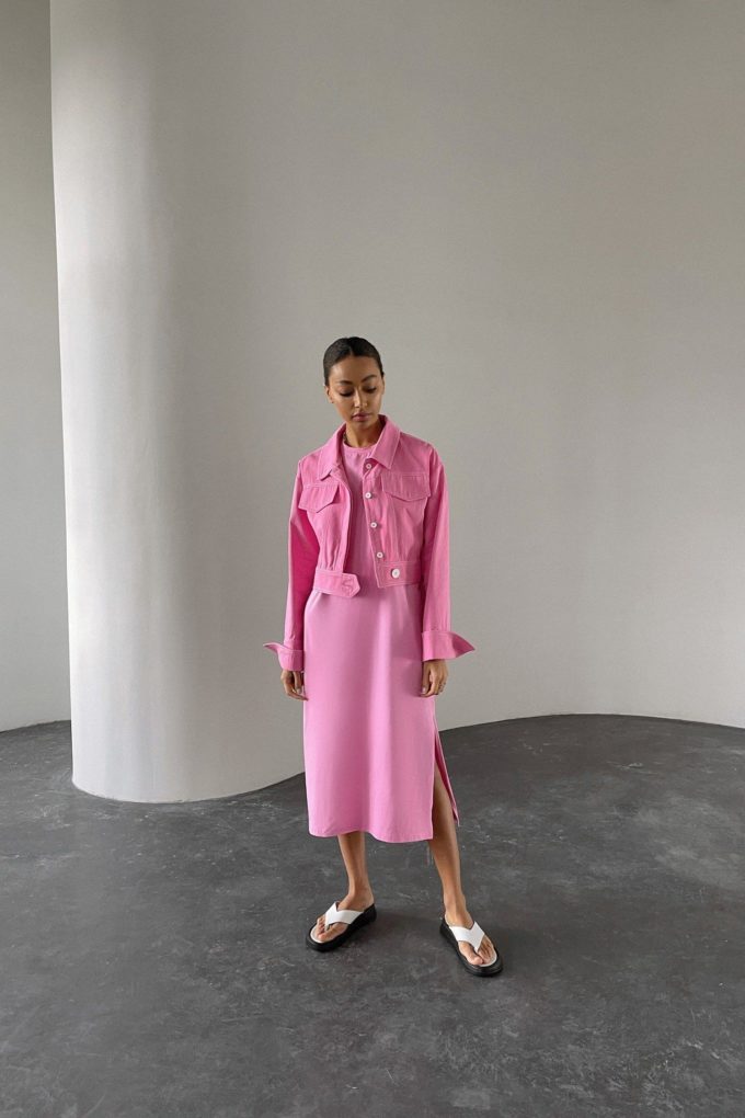 Сукня-футболка рожева Фото 7