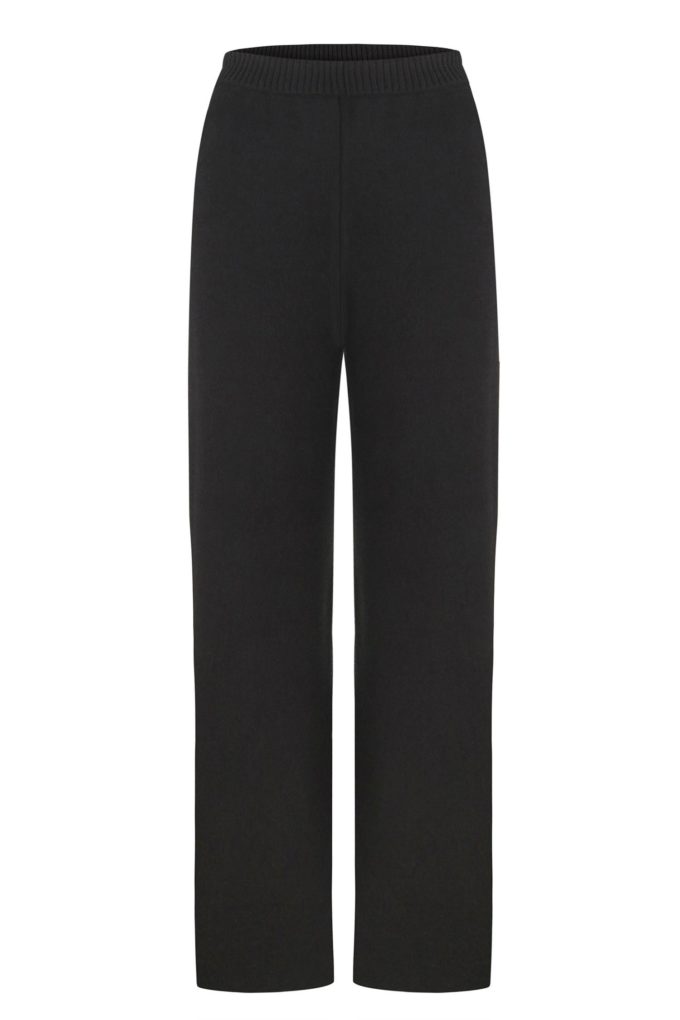 Knitted pants in black photo 6