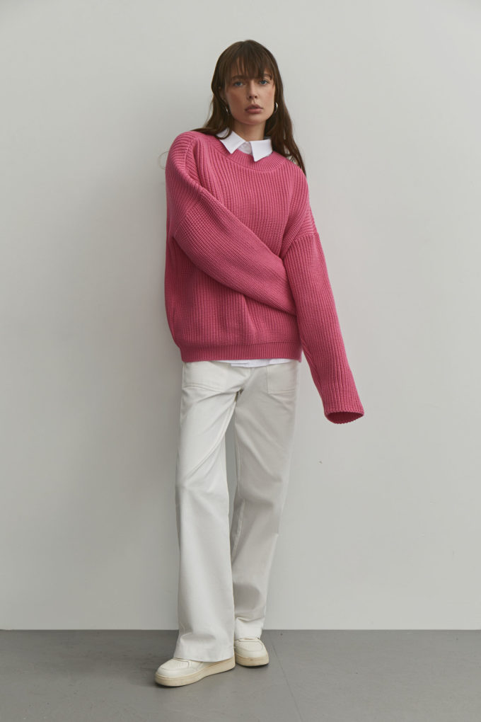 Светр оверсайз фуксія - THE LACE фото 122108