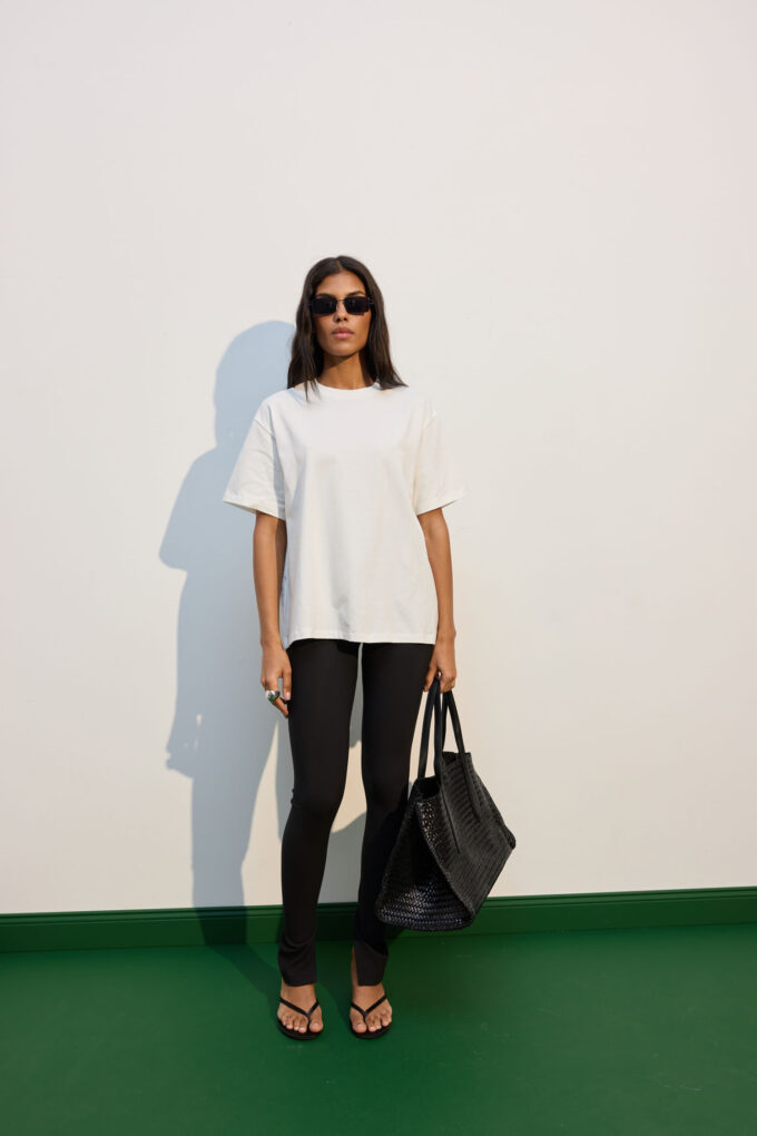 Футболка oversize молочна фото 2