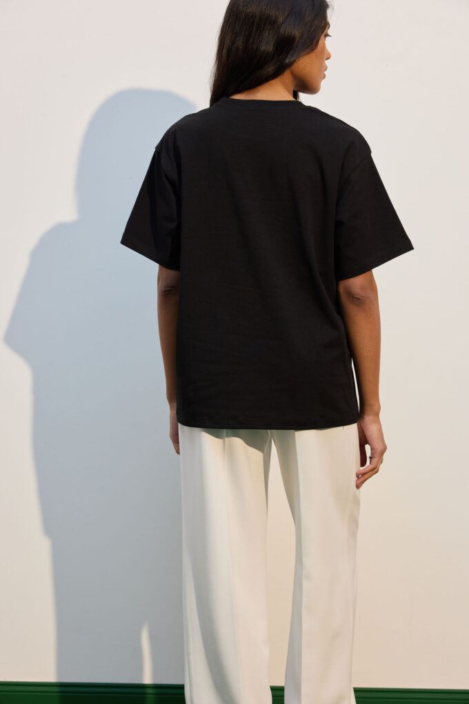 Футболка oversize чорна фото 6
