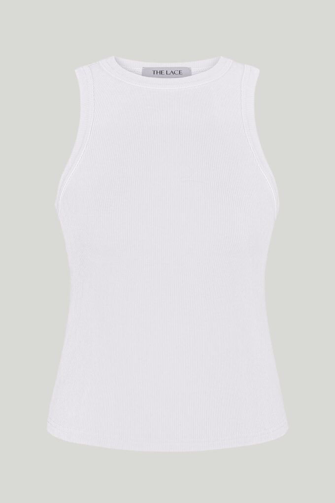 Jersey top in white photo 6